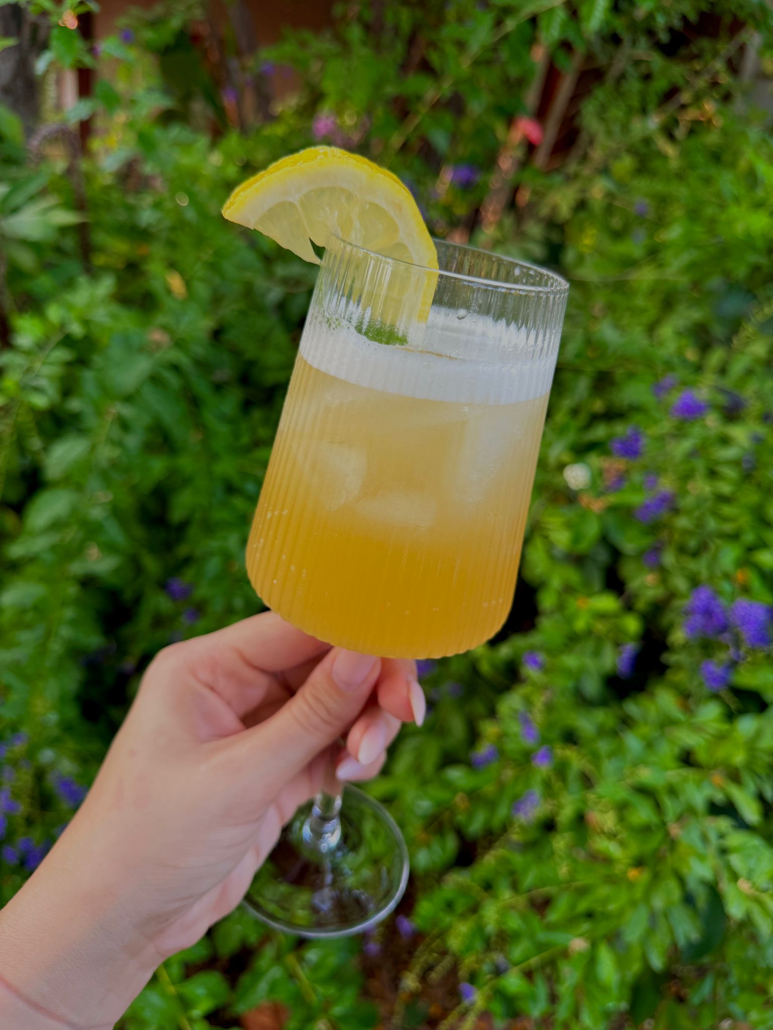 כוס שמפניה מבעבעת